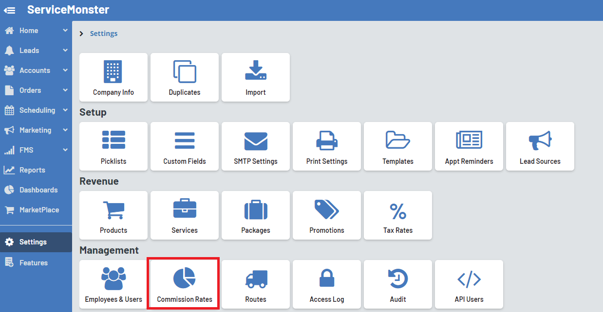 Creating a Commission Rate and Assigning it to an Employee
